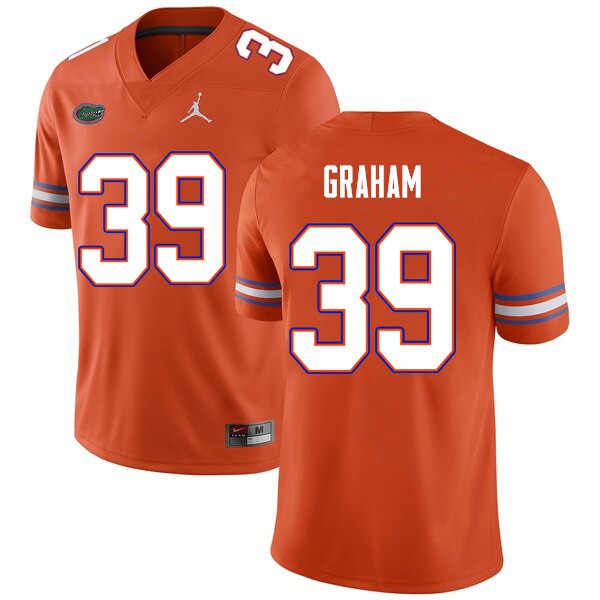 Men #39 Fenley Graham Florida Gators College Football Jerseys Orange
